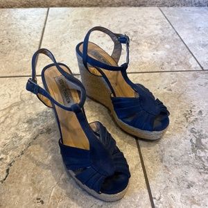Steve Madden navy wedge